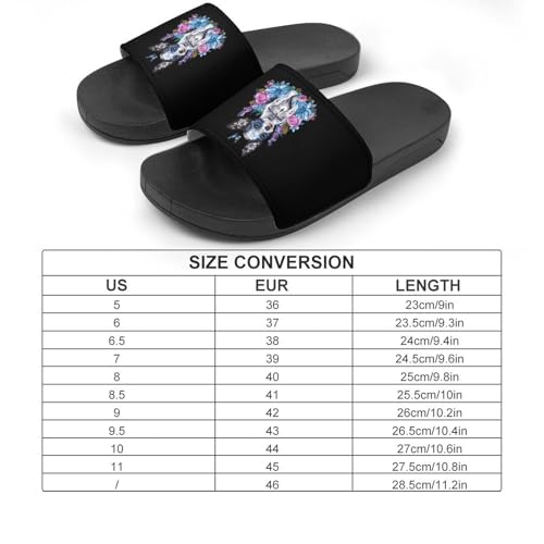 Mexico Dia De Los Chihuahua Puppy Non Slip Slides Sandals for Women Men Quick Drying Shower Shoes for Bathroom Pool Beach2