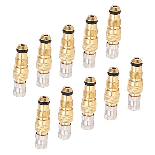 Image of 10PCS Tractor Air Liquid Tire Valve Replacement,Brass Tractor Air Liquid Valves Tire Valve Stem TR218A CH3 Core Housings Replacement