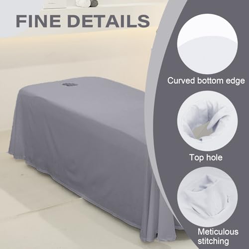 Ouverture pour le visage drap de massage respirant réutilisable - 2