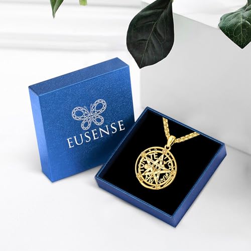 Eusense Tetragrammaton Nudo De Bruja Plata 925 Original Lilith Necklace Triple Moon Goddess Necklace Witches Knot Necklace Moon Phase Necklace 925 Sterling Silver Pendant Witchy Jewelry for Women Men4