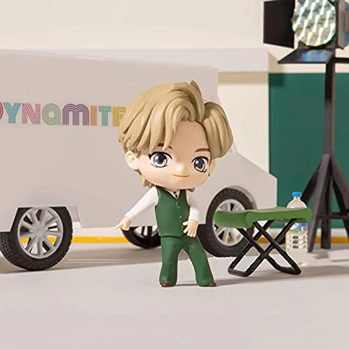 Miniatura 6 de Kpop Bangtan Group - Juego de figuras de decoración para tartas, 7 piezas, decoraciones de cupcakes, suministros de fiesta de cumpleaños, regalo