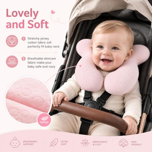Almohada de soporte para cabeza de bebé recién nacido miniatura 2