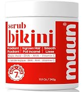 Bikini Area Exfoliator, 2% Kojic Acid Vitamin C & 7% AHA/BHA Even Skin Tone & Ingrown Hair - Unde...