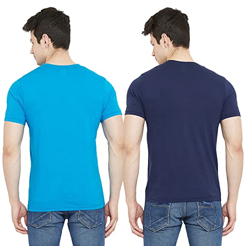 Image of Cotton Solid Regular Fit Half Sleeve T-Shirts for Men