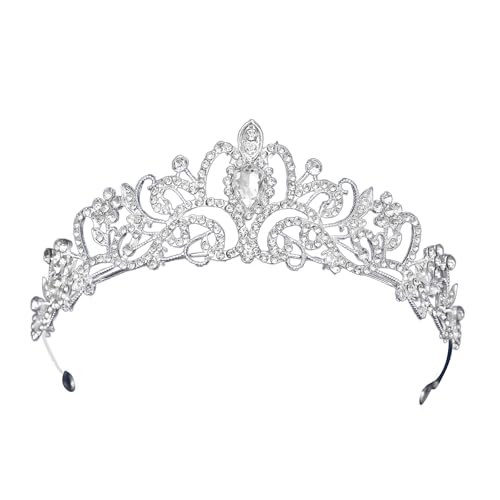 Rhinestones Decoration Crowns Wedding Party Hair Crowns Stylish Women's Headwear for Weddings, and Photography Vintage Styles He