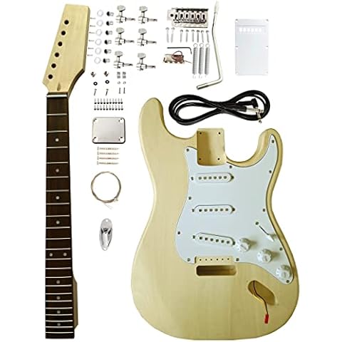 HENGYEE Unfinished Strat Electric Guitar Kit Cover