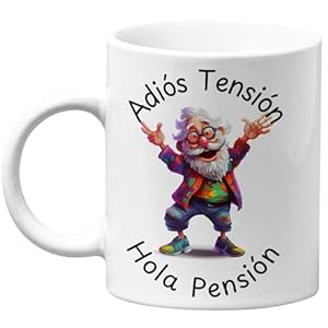 Quodelo – Regalos para jubilación – Taza Divertida para Jubilación mujer u Hombre – Representa la Feliz Jubilación de tu Compañero/a de Trabajo, Padre, Madre o Amigo – Regalos de Jubilación Diferentes