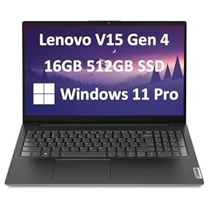 Lenovo V15 G4 (2024) Business Laptop (15.6″ FHD Display, AMD 6-Core Ryzen 5 5500U (Beat i7-1065G7), 16GB RAM, 512GB PCIe SSD), Numeric Keypad, Ethernet, HDMI, Webcam, Wi-Fi, Windows 11 Pro, Black