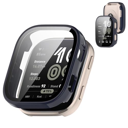 �y�t���J�o�[�ی�zBOOLINN For Amazfit Bip 6 �J�o�[ �Ή� amazfit bip 6 �P�[�X �����^ PC+�K���X�f�� �����ߗ� ���ϋv �h�o�E�h�� �����ȒP �E�����₷�� �ϏՌ��i�u���[)