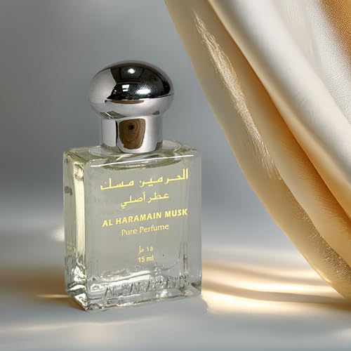 Image of Al Haramain Musk Attar 15 ml - Unisex Concentrated Musk Attar, Long‑Lasting Oriental Woody Fragrance