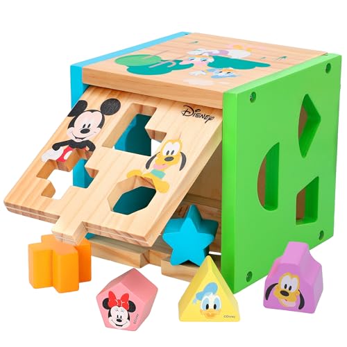 WOOMAX Cubo encajables bebé 14 Piezas, Figuras geométricas y Colores, Juguetes bebés 1 año, Juego Educativo niños 1-2 años, Desarrollo de Habilidades motoras (48717)