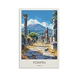 YJNENG Leinwand-Kunstbild, Pompeji, Neapel, Wanddekoration, 