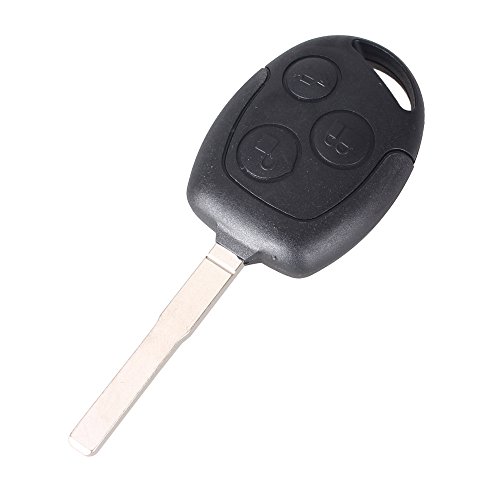 Coque clé pour Ford Fiesta Focus Mondeo Transit Ka Cmax Connect Galaxy - 3 Boutons - Plip clé télécommande avec Lame Phonillico®