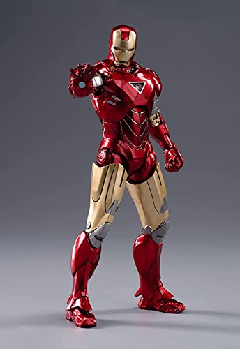 Uxouyic Irοnman Movie Series - Collectible Irοnman Action Figure Metal Painting 20 Joints Movable Model Toys (7 Inches) (Mark 6) #TOP2