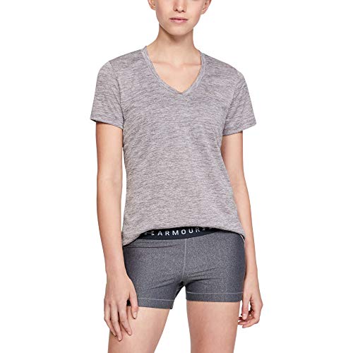 Image of Under Armour Womens Tech V-Neck Twist Short-Sleeve T-Shirt