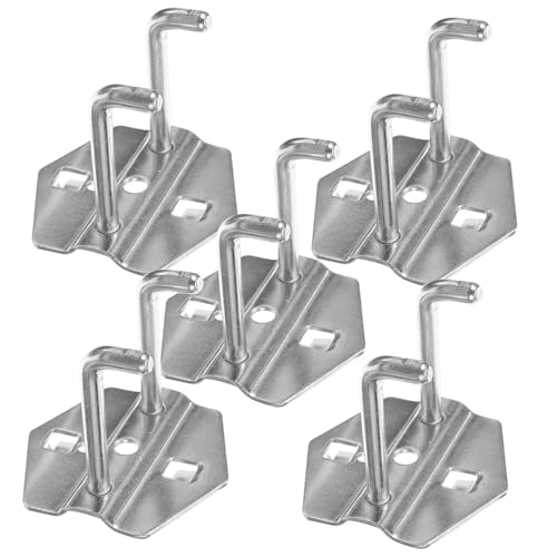 CANIGHT Space-Saving Tool Storage Hooks 5pcs Metal Pegboard Hooks for Garage Home