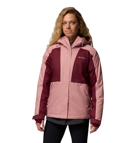 Columbia Womens Tipton Peak IV Insulated Jacket, Rich Wine/Eraser Pink, Large