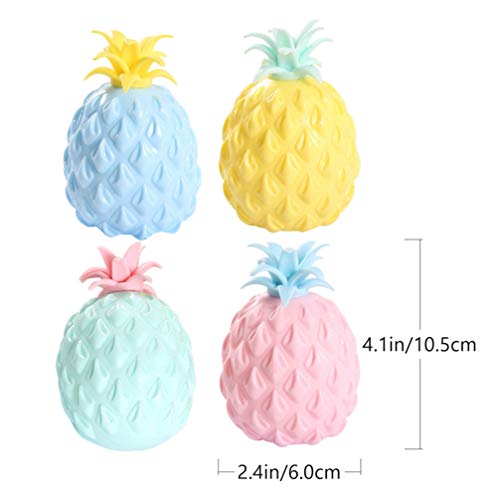 SOIMISS Conjunto 1 4Pcs Lento Subindo Brinquedo Frutas Fidget Bolas Cheias de Água Contas de Mão Bol