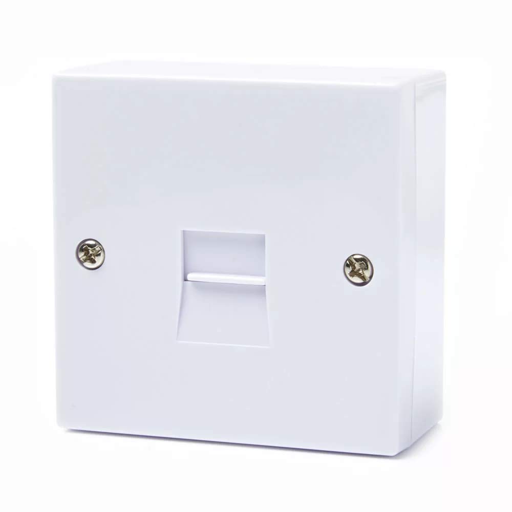 2/6A Telephone Surface Extension Socket Screw Terminals