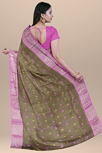 Image of Woven Tangail Pure Cotton Saree