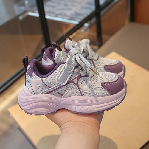 Girls Sneakers Mesh Breathable Lace Ankle Non Slip Running Sport Shoes Kids Fall Winter Toddler Girls Tennis Shoes3