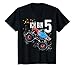 Kinder 5 jahre Junge Mädchen Geburtstag Shirt Monster Truck T-Shirt