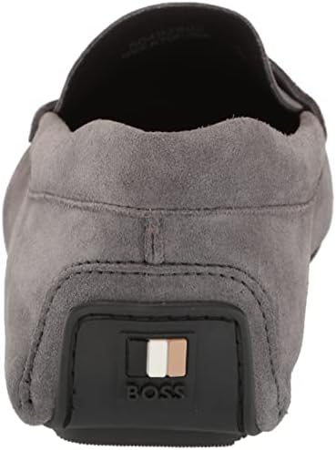 BOSS Men's Suede Penny Loafer Moccasins, Dark Lead, 11 | Image 2