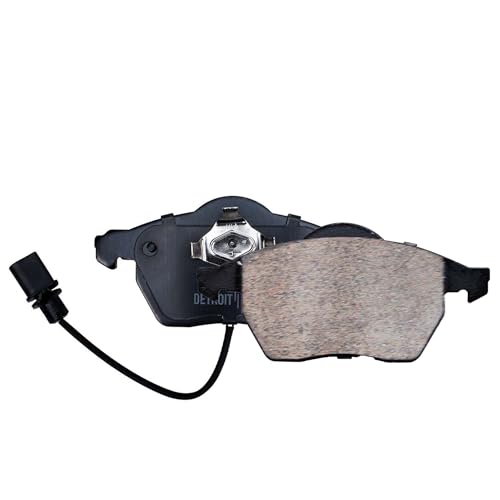 Image of Detroit Axle - Front Brake Pads for Audi A4 A6 Quattro RS6 S6 VW Passat Sharan Seat Exeo Saab 9-5 Volvo C70, Ceramic Brake Pads w /Hardware Replacement