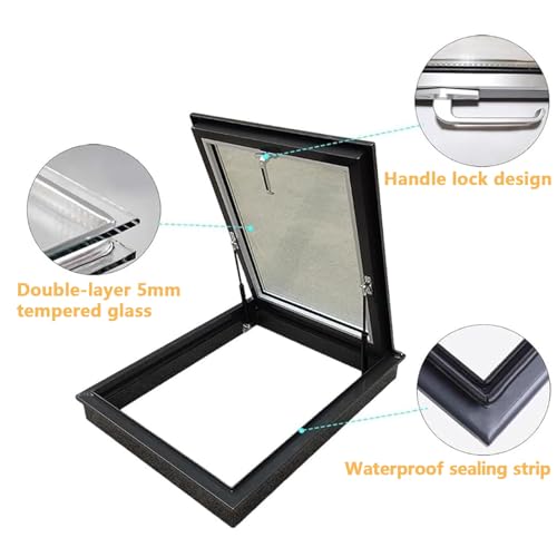 Trampilla de acceso al techo de aluminio 55x80cm ventana para ático 4