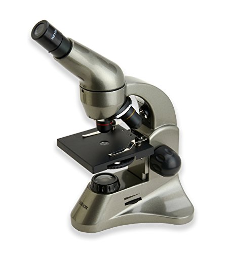 Image of Carson Beginner 40x-400x Student Compound Microscope with Universal Smartphone Digiscoping Adapter and CarsonCam Phone App (MS-040SP)