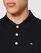 Tommy Hilfiger Piqué P Camiseta Polo con Cierre de 3 Botones, Negro...