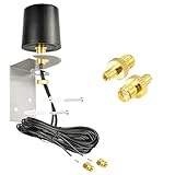 BOOBRIE 5G LTE MIMO Antenne Outdoor 600-6000 MHz 4G 5G LTE-Antenne Externe Omnidirektionale 5dBi mit 5M Dual-SMA-Stecker BMR100 Kabel mit SMA TS9 Adapter für 4G/5G-Router, WLAN, IoT und Mobilfunknetze