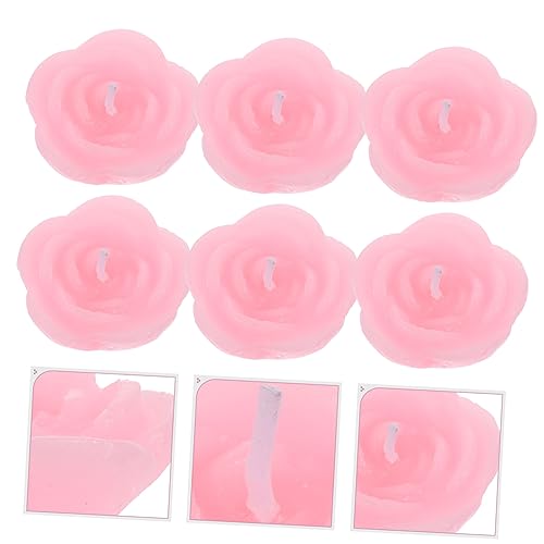 Bougies decoratives flottantes rose Cabilock, coffret pour cadeau de cremaillere - 6