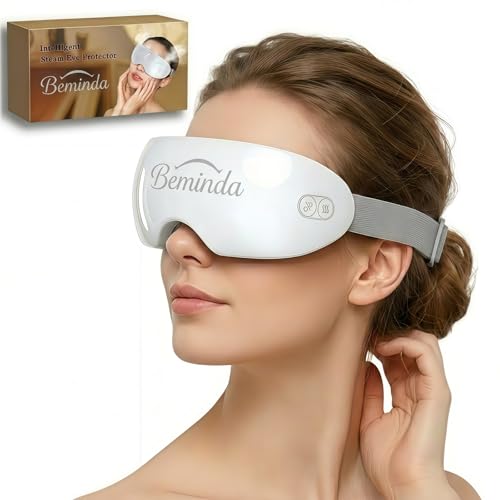 Beminda Steam Therapy Pro Steam Eye Mask for Dry Eyes Beminda Steam Eye Therapy Adjustable Eye Steamer with Heat & Smart Nano Mist Moisturizing