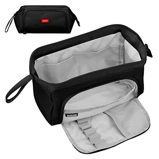 Sciphylia Astuccio Grande per Bambini Astucci con Manico Astuccio Portapenne Materiale Scolastico Stazionario Borsa dei Organizzatore da Scrivania per Studenti Ragazzi Ragazze Carbone Nero