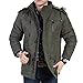 Chaqueta Parka Hombre Abrigos Parka con Capucha Cálido Abrigo de Algodón Prueba...