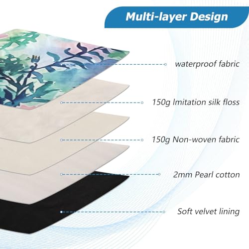 Funda para portátil 13-14 pulgadas con diseño floral impermeable miniatura 4