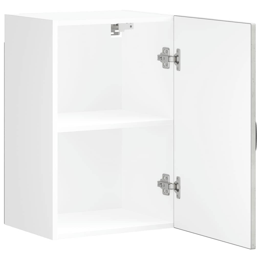 Küchen-Hängeschrank Kalmar, Wandschrank in Betongrau aus Holzwerkstoff, kompakter Küchenschrank mit Stauraum, 40 x 31 x 60 cm, Wandregal zur Küchenorganisation