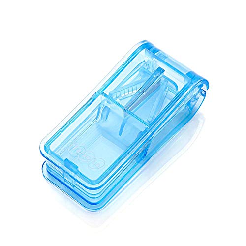 Adminitto88 Tablettenteiler, Tragbarer Tablettenschneider mit EdelstahlKlinge Pillenschneider für Pillen Vitamine Tabletten Schneiden von Medikamenten sauber und gleichmäßig Cover