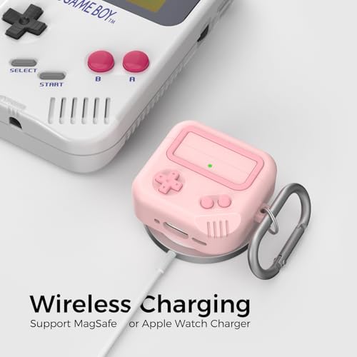 Image of TRONWIN AirPods 4 Case, Silicone Game Design 2024 Case for Apple AirPods 4 Generation with Active Noise Cancellation, Cute Case Cover for AirPod 4 Gen for Women /Men (Pink)
