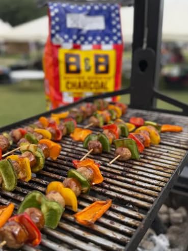 B&B Charcoal 8.8lb Briquets Competition Oak & Hickory with 24 Firelighting Squares
