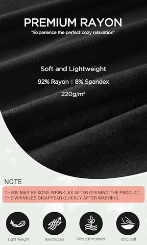 ODODOS Women's Wide Leg Palazzo Lounge Pants Light Weight Loose Comfy Casual Pajama Pants-30 inseam, Black, Medium