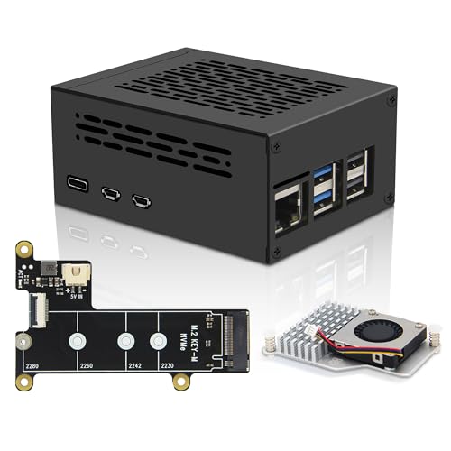 Shield PCIe vers NVMe X1001 Geekworm avec boîtier P579 pour Raspberry Pi 5