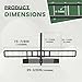 ECOTRIC 500LB Hitch Mount Motorcycle Carrier Transportation Racks Hitch Mount Rack Dirt Bike Hitch Truck Heavy Duty Steel Powder Coated Black w/Loading Ramp Tilt Stability Locking Device