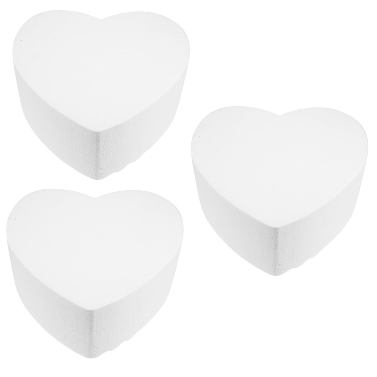 Tofficu 3 Piezas Modelo De Pastel De Espuma Maniquíes Compactos Para Pasteles Soportes Para Pasteles De Boda Practicando Modelo De Pastel Formas De Corazón De Espuma Pastel Ficticio