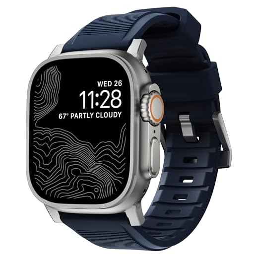 NOMAD Rugged Band - 45mm | Atlantic Blue | Silver Hardware