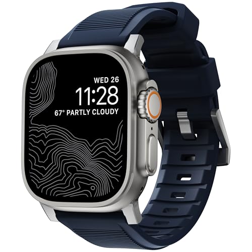 NOMAD Rugged Band for Apple Watch - 45/49mm Atlantic Blue with...