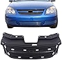 JustDrivably Replacement Parts Front Bumper Grille Upper Grill Assembly Painted Dary Gray Compatible With Chevrolet Cobalt 2005-2010 LS LT LTZ BASE