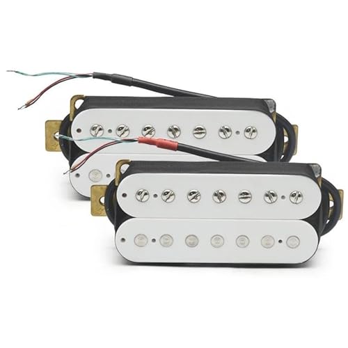 エレキギターピックアップセット 7 弦エレキギターハムバッカーデュアルコイルギターピックアップコイル分割ピックアップ N8.5K/B14K 出力部品(E)
