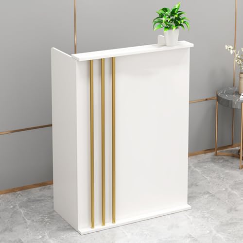 Bancone Reception Moderno - Con Cassetti Bloccabili, 100-140cm - Foto 5